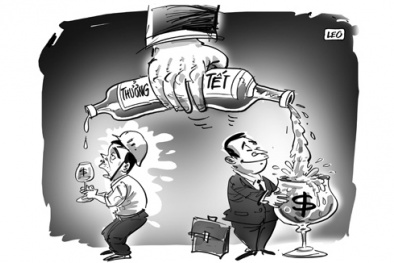 Thưởng Tết 2014: Người ăn cả con gà, người...nhịn đói